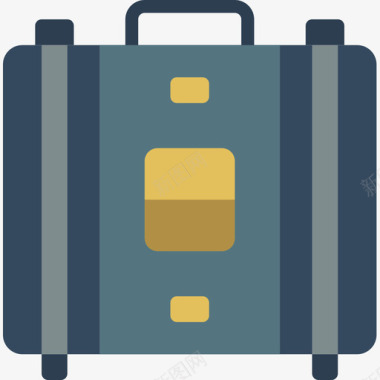 行李箱3袋扁平图标图标