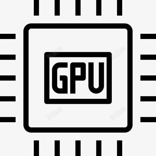 Gpu计算机18线性图标svg_新图网 https://ixintu.com Gpu 线性 计算机