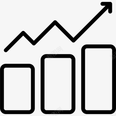 利润分析7线性图标图标