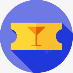 酒吧送酒票票39号酒吧平的图标高清图片