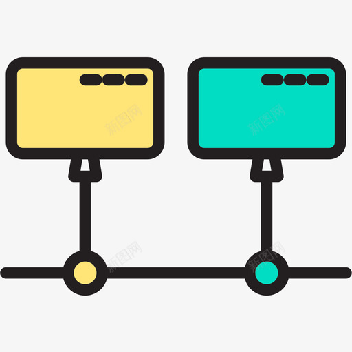 连接计算机网络和数据库2线性颜色图标svg_新图网 https://ixintu.com 数据库 线性 计算机网络 连接 颜色