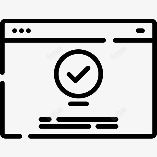 浏览器网站界面线性图标svg_新图网 https://ixintu.com 浏览器 线性 网站界面