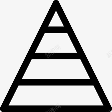 金字塔网页55直线图标图标