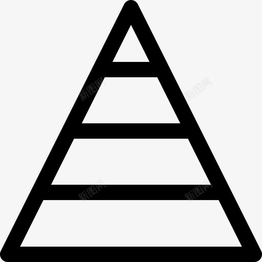 金字塔网页55直线图标svg_新图网 https://ixintu.com 直线 网页设计55 金字塔