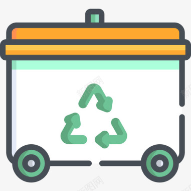 回收箱回收12双色图标图标