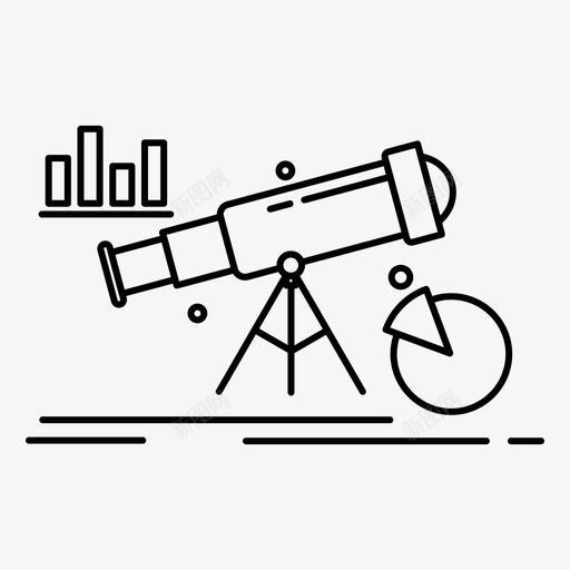 分析金融预测图标svg_新图网 https://ixintu.com 分析 市场 望远镜 网络界面2月收集 金融 预测