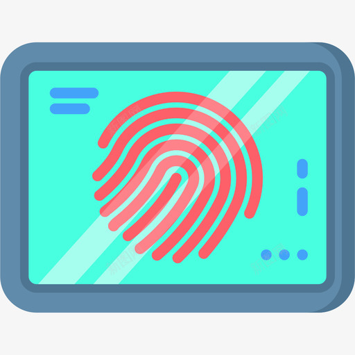 指纹未来世界平面图标svg_新图网 https://ixintu.com 平面 指纹 未来世界