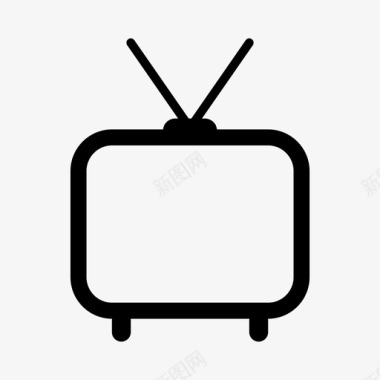 电视老式电视图标图标