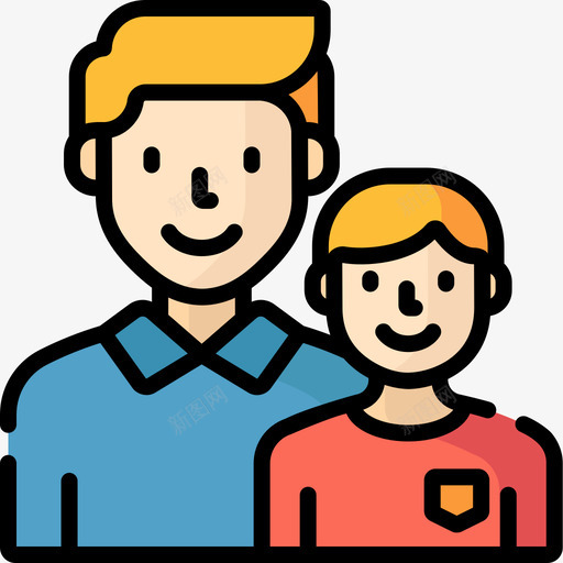 为人父母家庭生活25线性色彩图标svg_新图网 https://ixintu.com 为人父母 家庭生活25 线性色彩