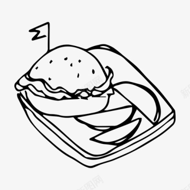 食物汉堡菜单图标图标