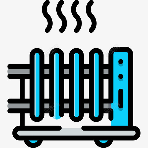 加热器家用电子4线性颜色图标svg_新图网 https://ixintu.com 加热器 家用电子4 线性颜色
