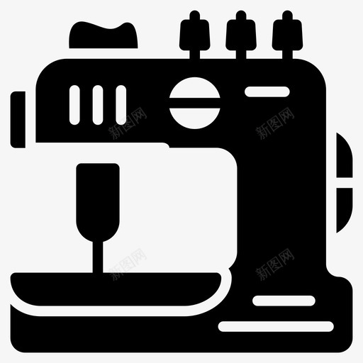 缝纫针织机器图标svg_新图网 https://ixintu.com 图标 字形 机器 缝纫 裁剪 裁缝 针织