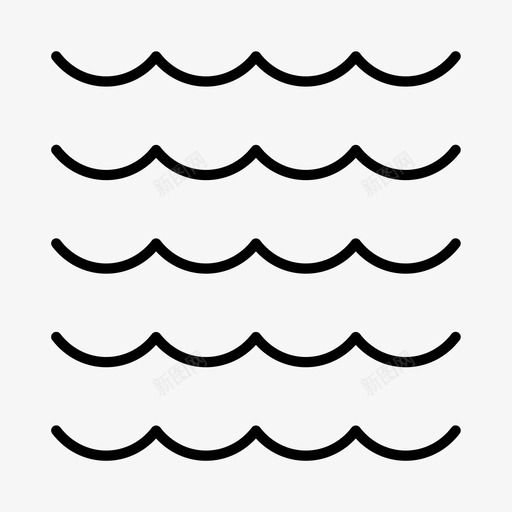 水线条图案图案图标svg_新图网 https://ixintu.com 图案 大海 线条 重复