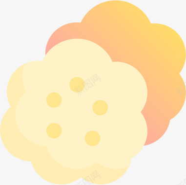 饼干面包房55黄色图标图标