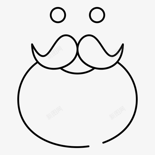 胡子时髦movember图标svg_新图网 https://ixintu.com collection feb movember v3 web 圣诞老人 时髦 界面 胡子