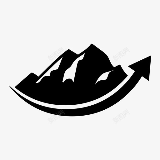 山图历险峰图标svg_新图网 https://ixintu.com 历险 山图 编制 财务