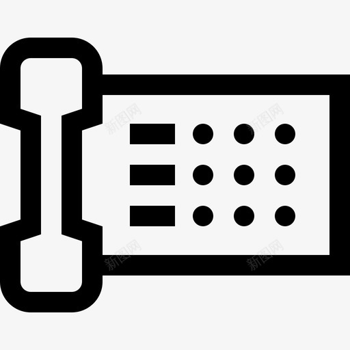 电话帮助和支持15直线图标svg_新图网 https://ixintu.com 帮助和支持15 电话 直线
