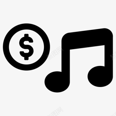 版税许可证音乐图标图标