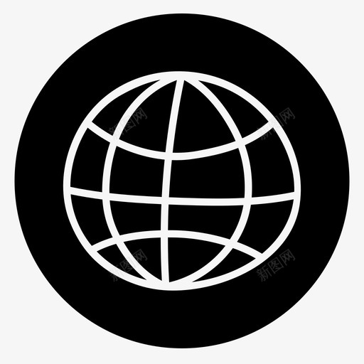 世界地球球体图标svg_新图网 https://ixintu.com 世界 地球 基本要素涂鸦 球体