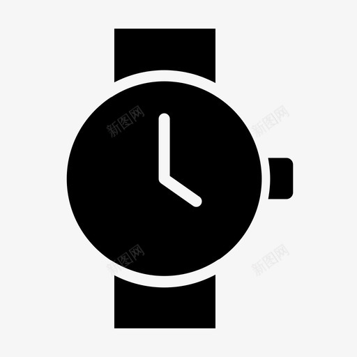 手表模拟表时钟图标svg_新图网 https://ixintu.com 小时 手表 时钟 时间 模拟