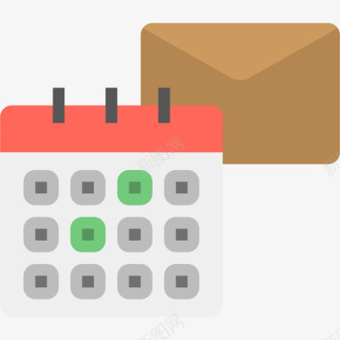 日历数字营销99扁平图标图标