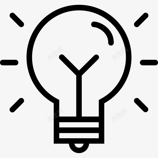 创意创新灯图标svg_新图网 https://ixintu.com 业务 光 创意 创新 灯 解决方案