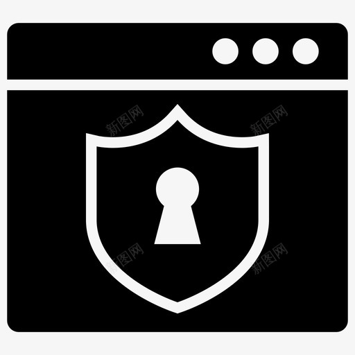 网站安全在线安全屏蔽图标svg_新图网 https://ixintu.com 保护 商业 图标 在线 坚实 安全 密码 屏蔽 网站 网页