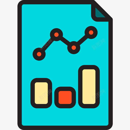 数据分析6线性颜色图标svg_新图网 https://ixintu.com 分析 数据 线性 颜色