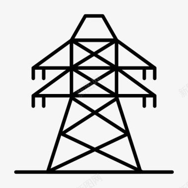 电气能源输电图标图标