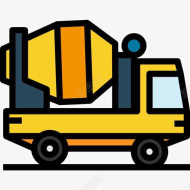 水泥车运输122线颜色图标图标