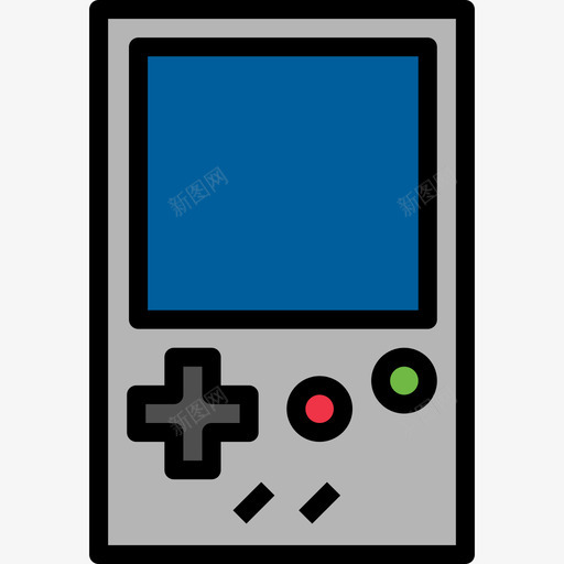 Gameboy多媒体52线性颜色图标svg_新图网 https://ixintu.com Gameboy 多媒体52 线性颜色