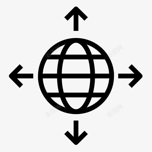 世界扩张商业商业扩张图标svg_新图网 https://ixintu.com 世界 全球 商业 图标 扩张 标线 跨国公司