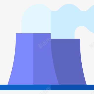 核电站工业流程20扁平图标图标