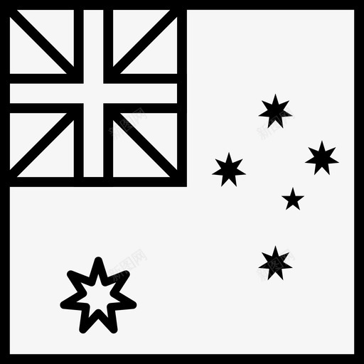 澳大利亚国旗国家世界图标svg_新图网 https://ixintu.com 世界 国家 澳大利亚国旗 简体方形世界国旗