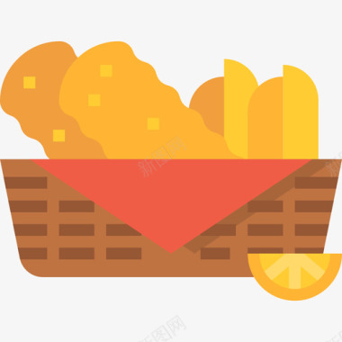 炸鱼薯条快餐53无糖图标图标