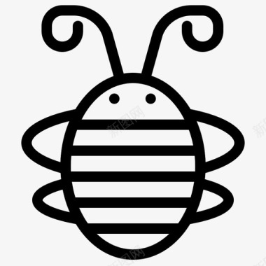 蜜蜂蜂虫甲虫图标图标