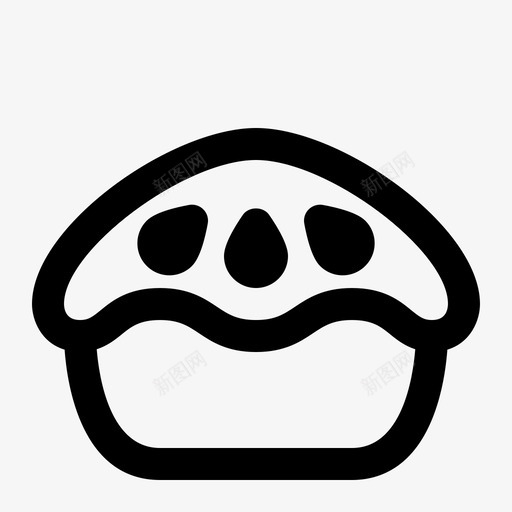 派蛋糕甜点图标svg_新图网 https://ixintu.com 派 甜点 蛋糕 食物