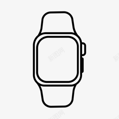 苹果手表智能手表时间图标图标
