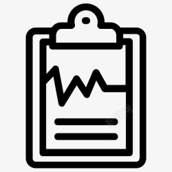 电子处方心电图报告诊断文件图标高清图片