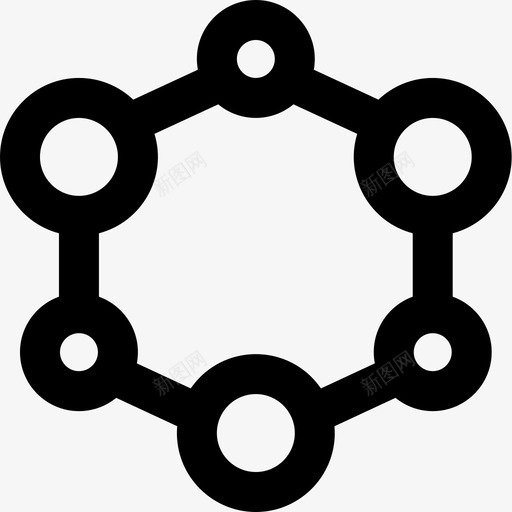 纳米技术生物工程6线性图标svg_新图网 https://ixintu.com 生物工程 纳米技术 线性