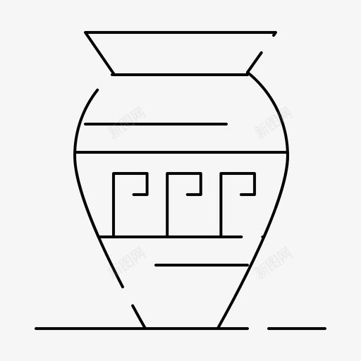 amphora古坛子emoji图标svg_新图网 https://ixintu.com amphora emoji 坛子 希腊 独立日 虚线