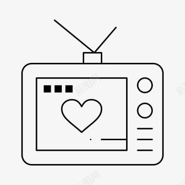 电视爱情电影图标图标