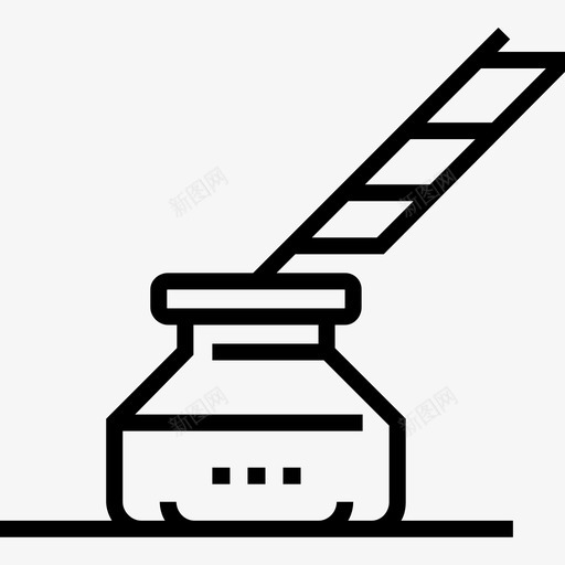 墨水大学30直线图标svg_新图网 https://ixintu.com 墨水 大学30 直线