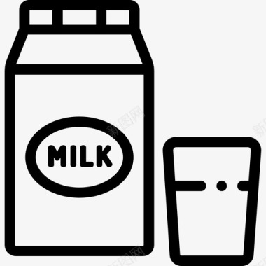 奶瓶活跃生活方式17线性图标图标