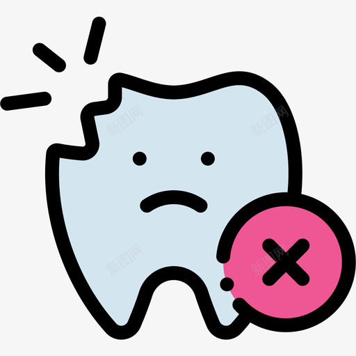 牙齿牙医19线形颜色图标svg_新图网 https://ixintu.com 牙医19 牙齿 线形颜色