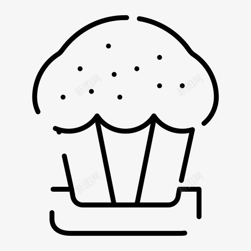 蛋糕杯子复活节图标svg_新图网 https://ixintu.com 东方 东方规则 复活节 杯子 虚线 蛋糕 规则 食物