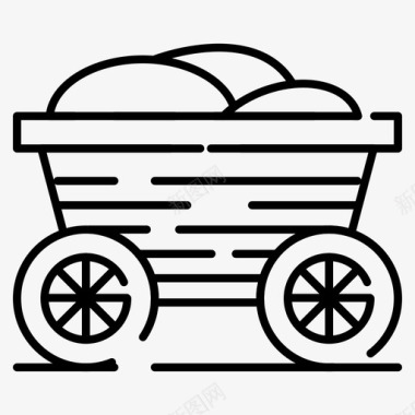 手推车孟加拉食物图标图标