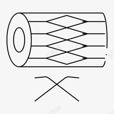 鼓乐器爱尔兰图标图标