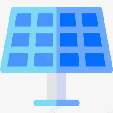 太阳能电池板荷兰14扁平图标图标