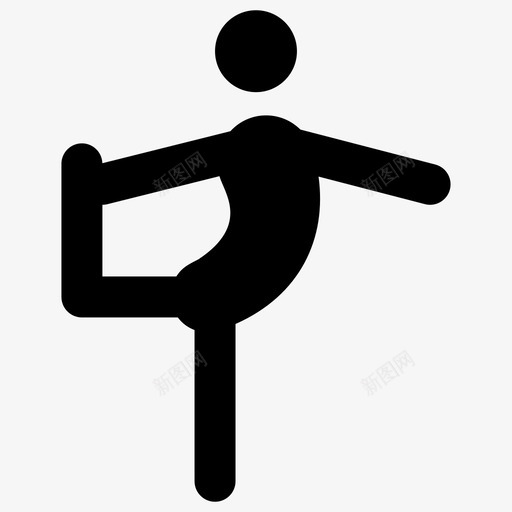 伸展运动健身体育活动图标svg_新图网 https://ixintu.com 伸展运动 体育活动 健身 手臂和腿部伸展运动瑜伽 象形图